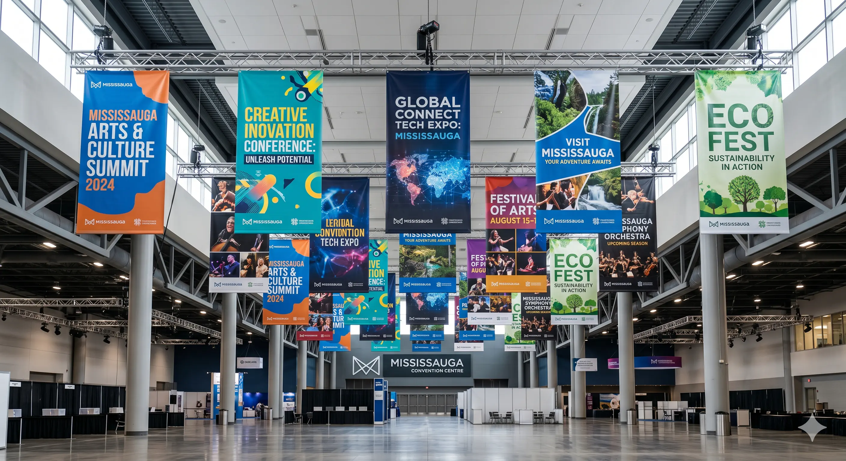 Large format vinyl banners